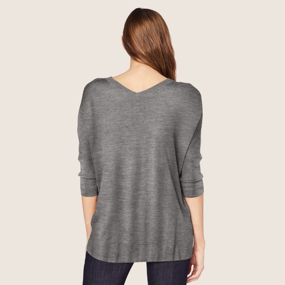 derek lam gray cashmere silk mara batwing sweater - Picture 8 of 8
